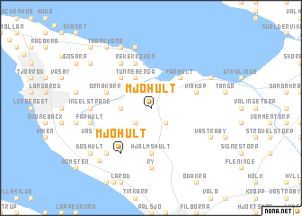 map of Mjöhult