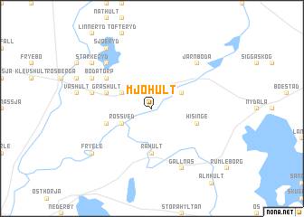 map of Mjöhult