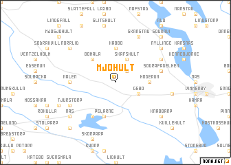 map of Mjöhult