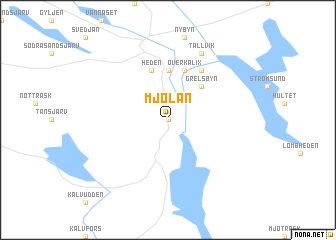 map of Mjölan