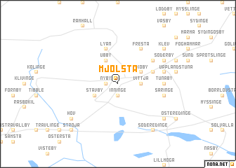 map of Mjölsta