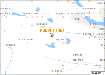 map of Mjövattnet