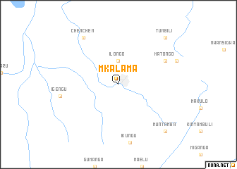 map of Mkalama