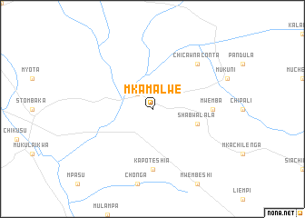 map of Mkamalwe