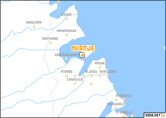 map of Mkanje