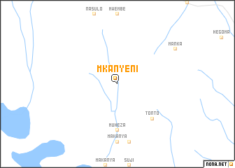 map of Mkanyeni