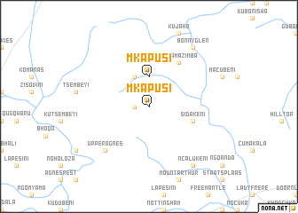 map of Mkapusi