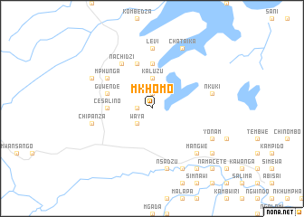 map of Mkhomo