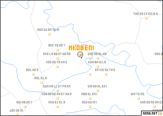 map of Mkobeni