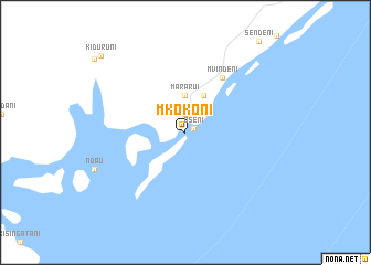 map of Mkokoni