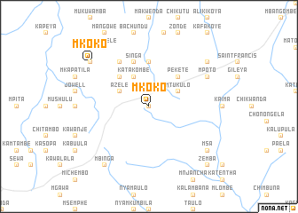 map of Mkoko