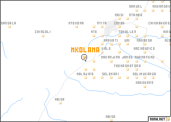 map of Mkolama