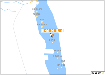 map of Mkomaniboi