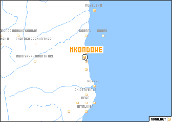 map of Mkondowe