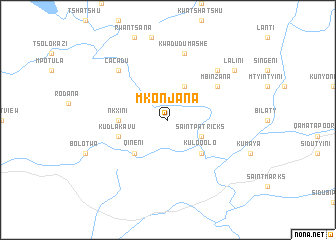 map of Mkonjana