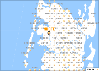 map of Mkote