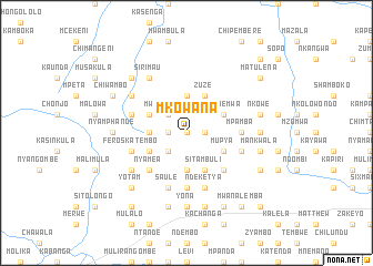 map of Mkowana