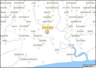 map of Mkpok