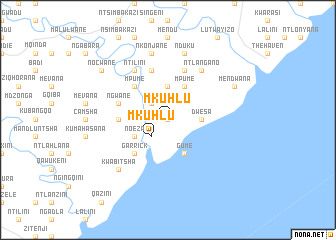 map of Mkuhlu