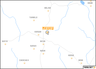 map of Mkuku