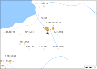 map of Mkula