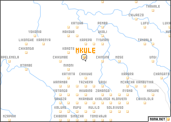 map of Mkule