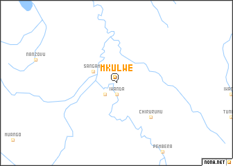 map of Mkulwe