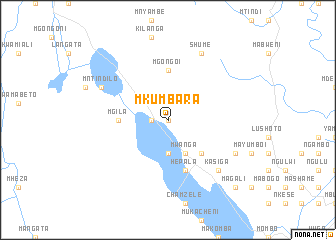 map of Mkumbara