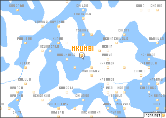 map of Mkumbi