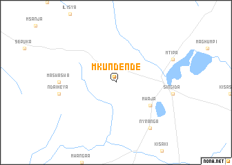 map of Mkundende