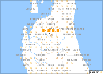 map of Mkunguni