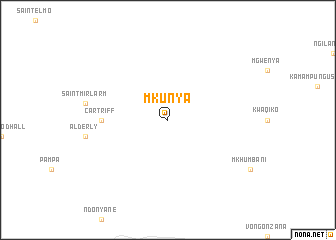 map of Mkunya