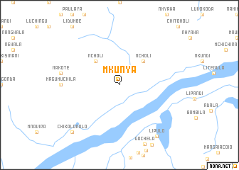 map of Mkunya