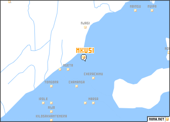 map of Mkusi