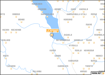 map of Mkuyu
