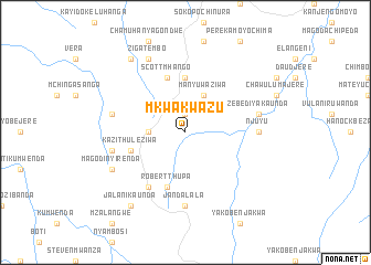 map of Mkwakwazu