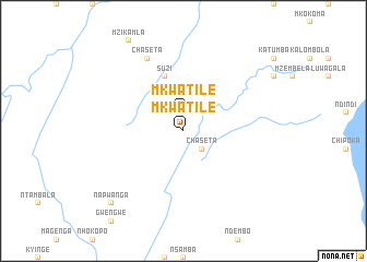 map of Mkwatile