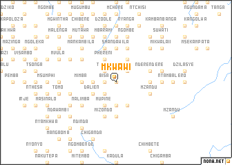 map of Mkwawi