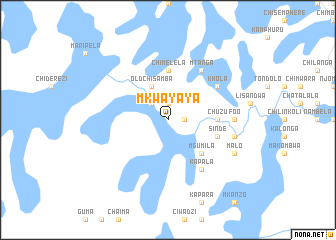 map of Mkwayaya