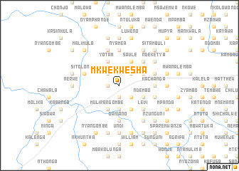 map of Mkwekwesha