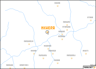 map of Mkwera