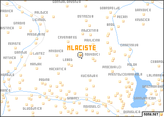 map of Mlačište