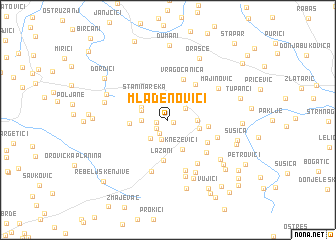 map of Mladenovići