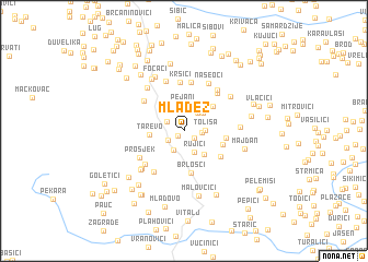 map of Mladež