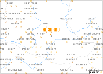 map of Mladkov