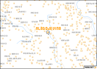 map of Mladojevina