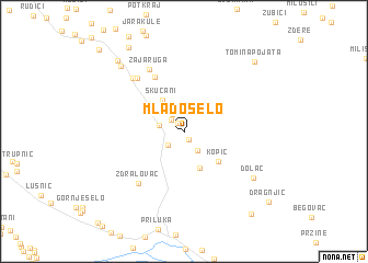 map of Mlado Selo