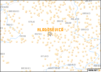 map of Mladoševica