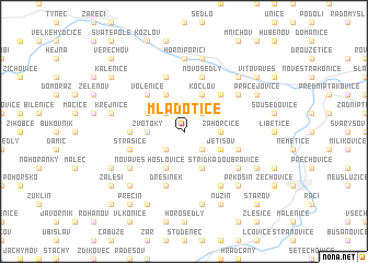 map of Mladotice