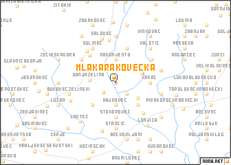 map of Mlaka Rakovečka